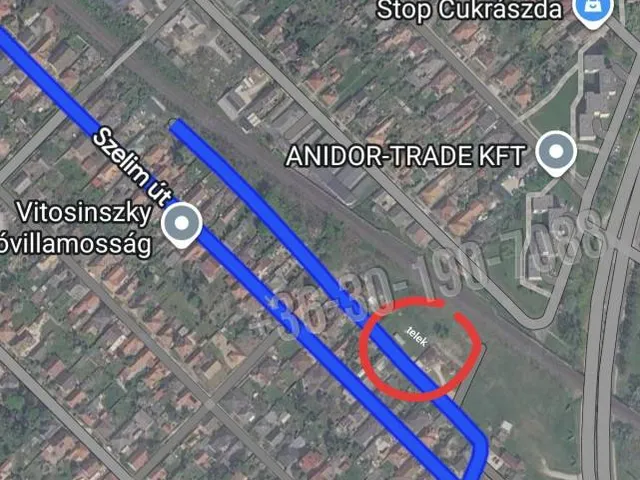 Eladó telek Tatabánya, Bánhida, Szelim utca 700 nm