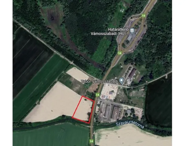 Eladó telek Vámosszabadi 10000 nm