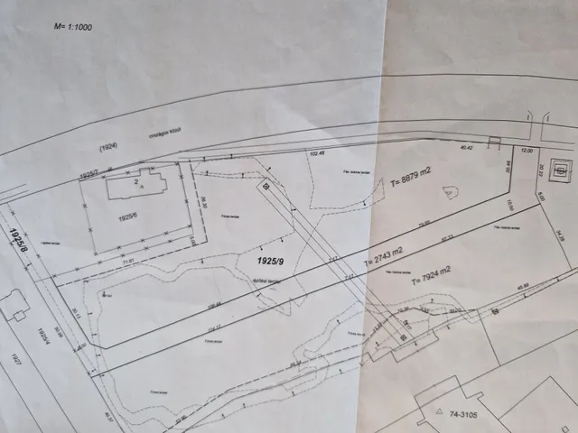 Eladó telek Komárom 19587 nm
