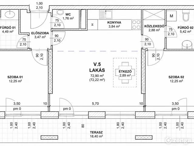 Eladó lakás Budapest XIII. kerület, Angyalföld 74 nm