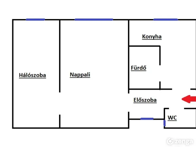 Eladó lakás Budapest X. kerület, Laposdűlő 38 nm