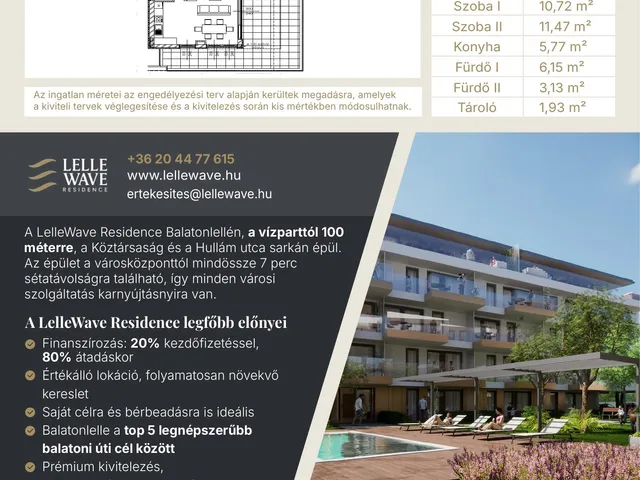Eladó lakás Balatonlelle, Köztársaság utca 28. 65 nm