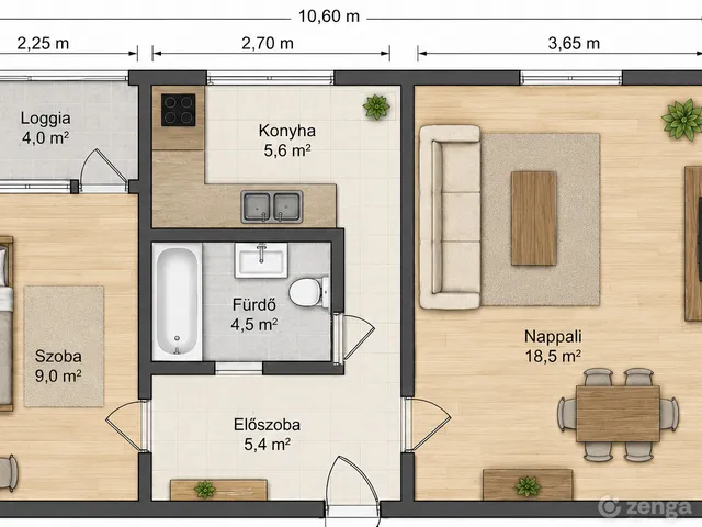 Eladó lakás Budapest XVII. kerület, Rákoskeresztúr 47 nm