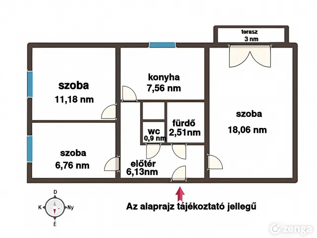 Eladó lakás Miskolc, Belváros 55 nm