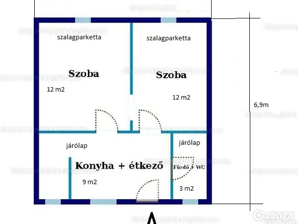 Eladó ház Dömös 44 nm