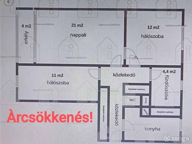 Eladó lakás Kaposvár, Északnyugati városrész 69 nm