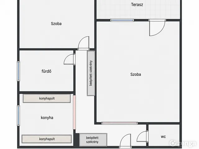 Eladó lakás Budapest XXII. kerület, Budafok-Rózsavölgy 53 nm