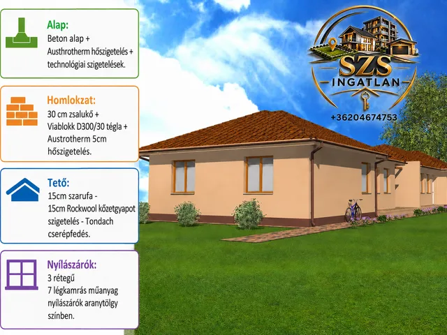 Eladó ház Hajdúsámson, Sámsonkert 93 nm