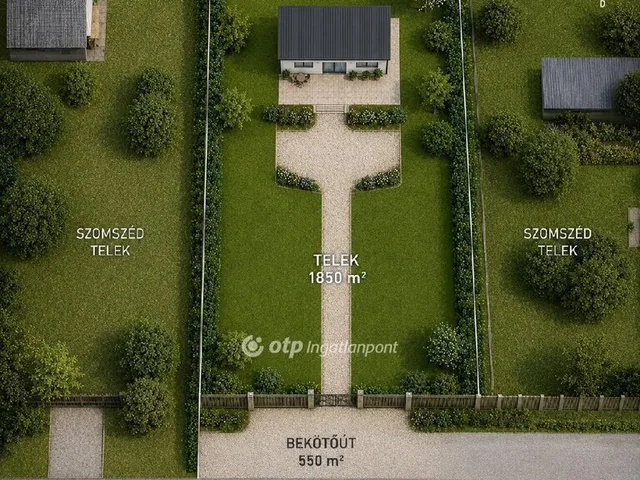 Eladó telek Balatonalmádi 1800 nm