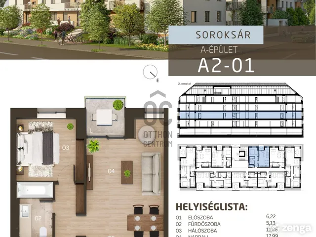 Eladó lakás Budapest XXIII. kerület, Soroksár-Újtelep 50 nm