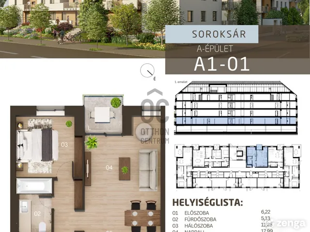 Eladó lakás Budapest XXIII. kerület, Soroksár-Újtelep 50 nm