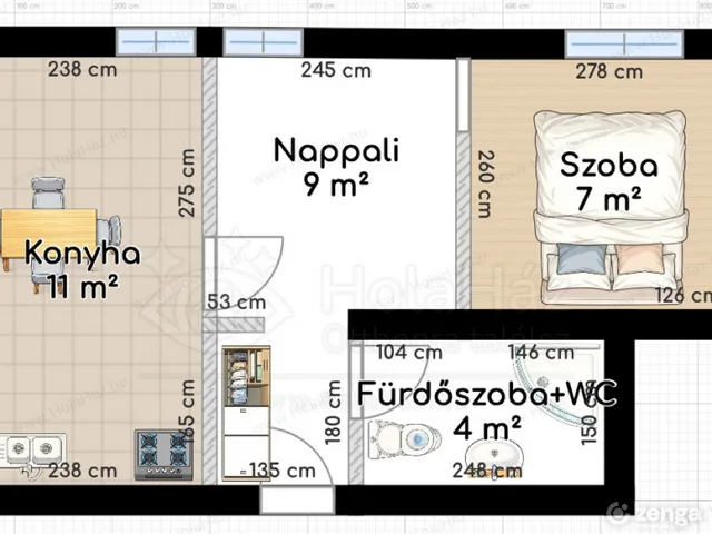 Eladó lakás Komárom, Szent László utca 21 31 nm