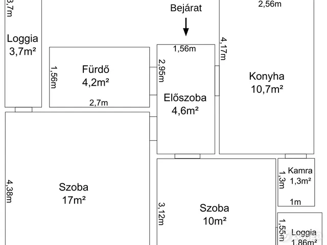 Eladó lakás Budapest XI. kerület, Albertfalva 50 nm