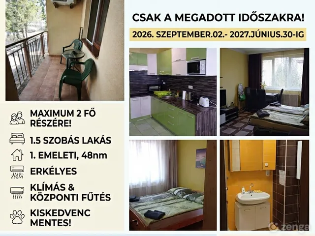 Kiadó lakás Hajdúszoboszló 48 nm