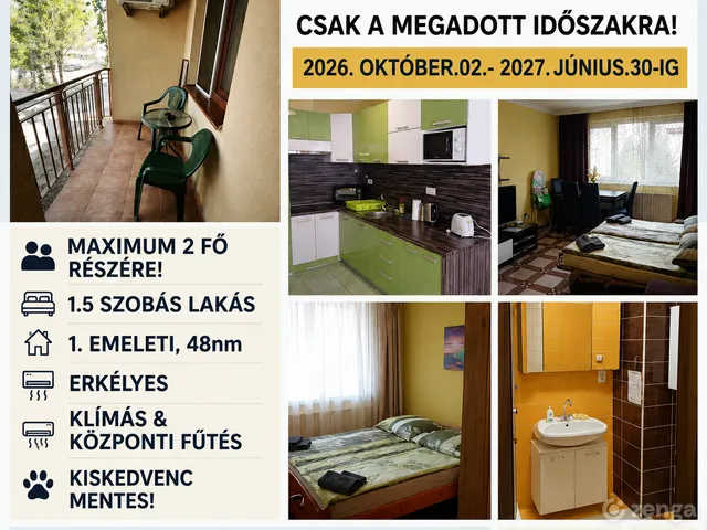 Kiadó lakás Hajdúszoboszló 48 nm