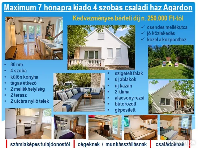 Kiadó ház Gárdony, Agárd 80 nm