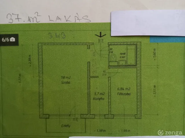 Kiadó lakás Miskolc, Avas 37 nm