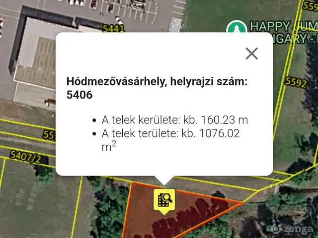 Eladó telek Hódmezővásárhely, Belváros 1075 nm