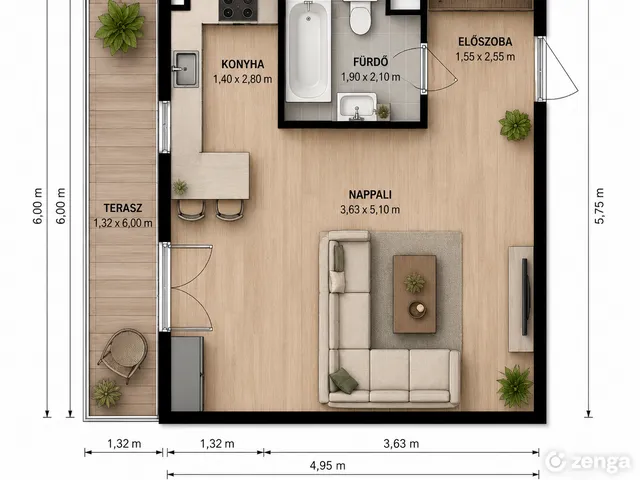 Eladó lakás Budapest XX. kerület, Pesterzsébet-Szabótelep 27 nm