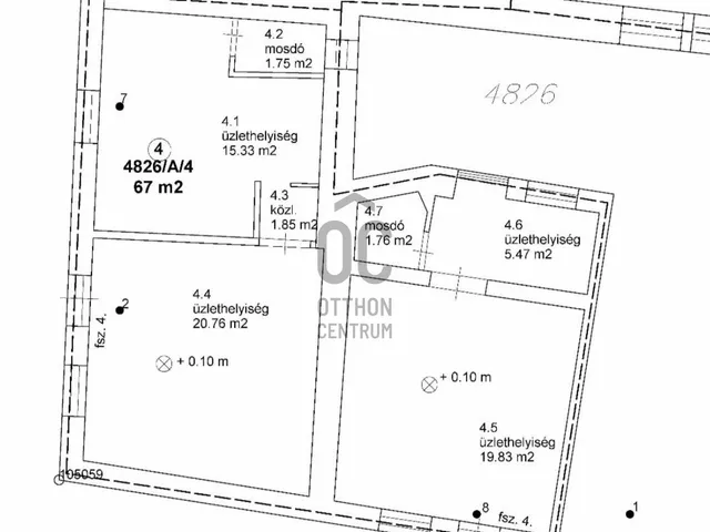 Kiadó kereskedelmi és ipari ingatlan Dunakeszi 67 nm