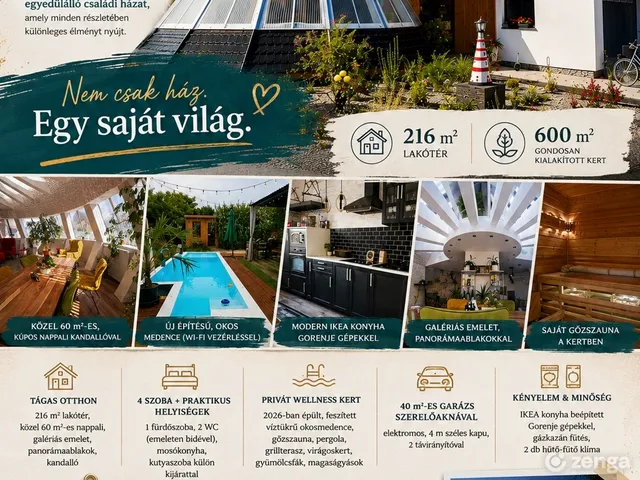 Eladó ház Pápa, Bocsor-városrész 216 nm