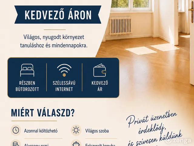Kiadó lakás Budapest X. kerület, Óhegy 51 nm