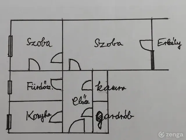 Eladó lakás Debrecen, Libakert 54 nm