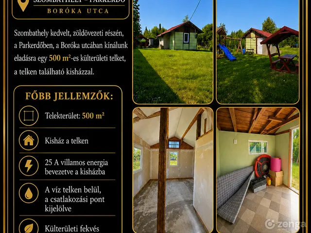 Eladó telek Szombathely 500 nm