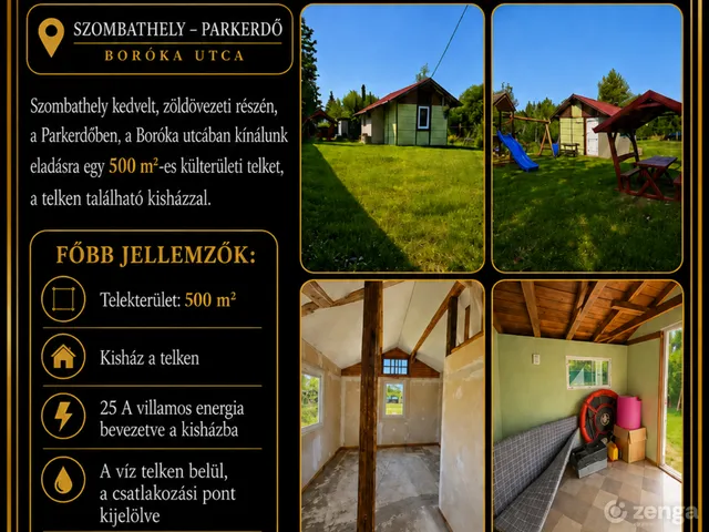 Eladó telek Szombathely 500 nm