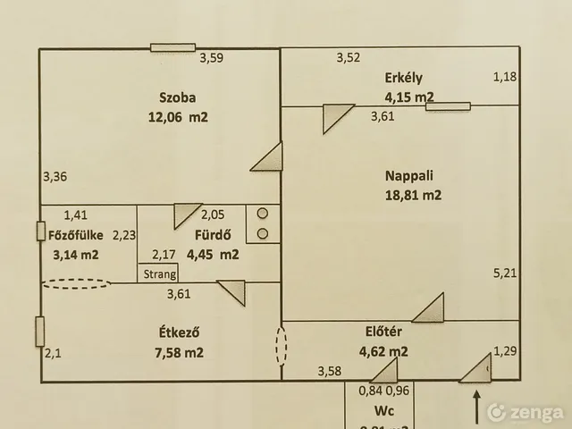 Eladó lakás Ajka, Ajkarendek 53 nm