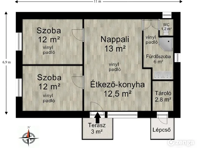 Eladó ház Cserkeszőlő, Dózsa György utca 45. 60 nm