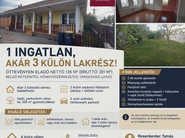 Eladó ház Öttevény 201 nm