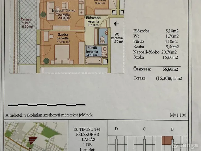 Eladó lakás Budapest XVIII. kerület, Miklóstelep 57 nm