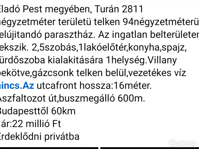 Eladó ház Tura 94 nm