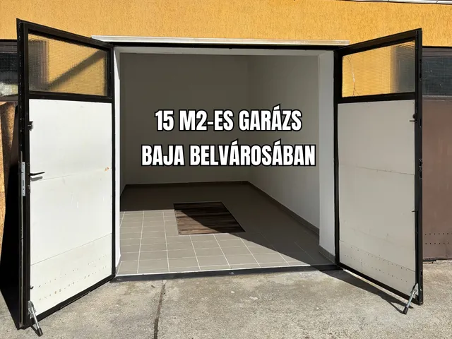 Eladó garázs Baja 15 nm
