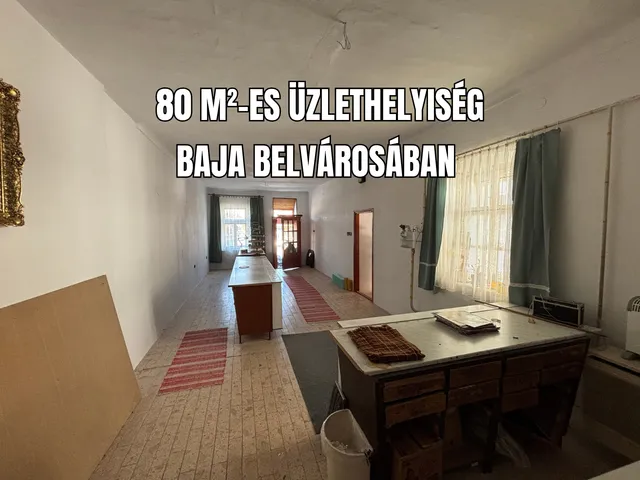 Eladó kereskedelmi és ipari ingatlan Baja, Belváros 80 nm