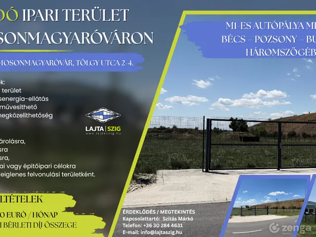 Kiadó telek Mosonmagyaróvár 2108 nm