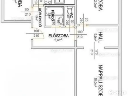 Eladó lakás Budapest X. kerület, Óhegy 60 nm