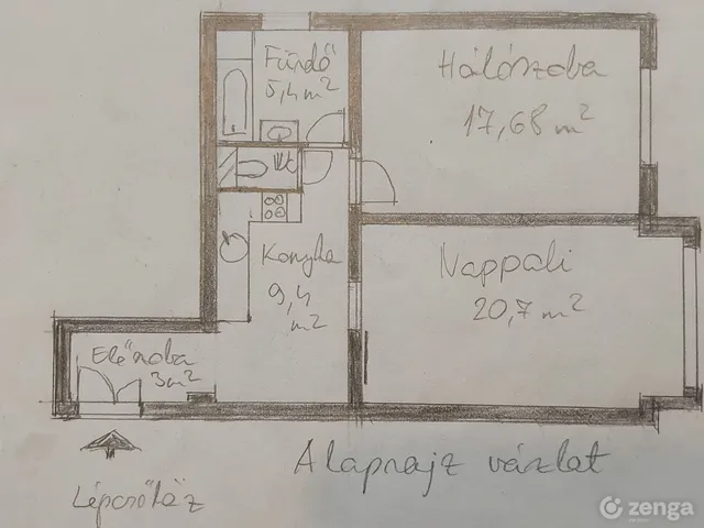 Eladó lakás Budapest IV. kerület, Újpest 54 nm