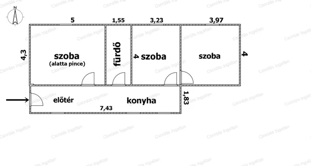 Eladó üdülő és hétvégi ház Szigliget 70 nm