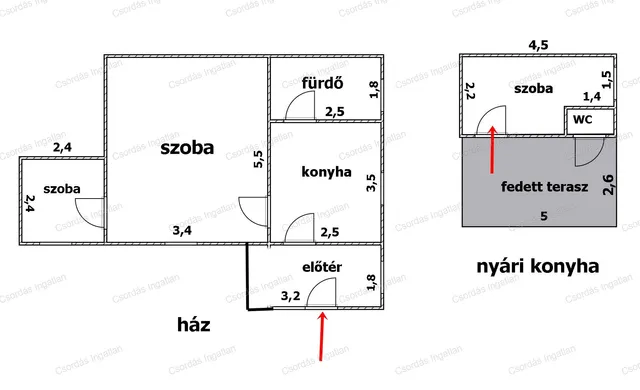 Eladó üdülő és hétvégi ház Balatonalmádi, Káptalanfüred 44 nm