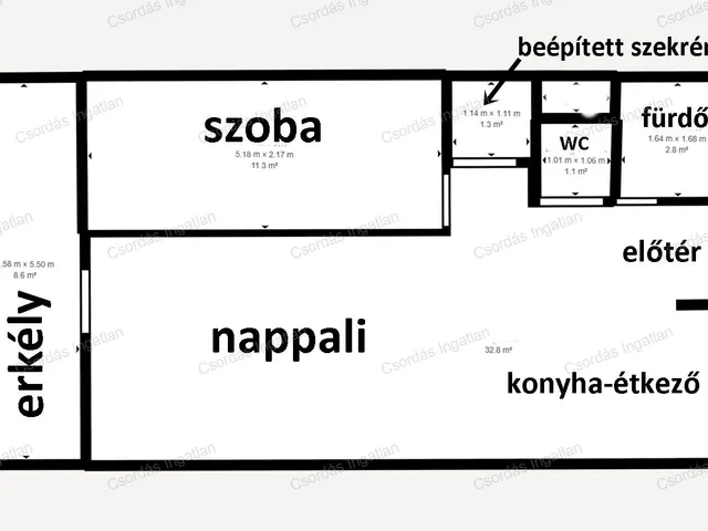 Eladó lakás Ajka 54 nm
