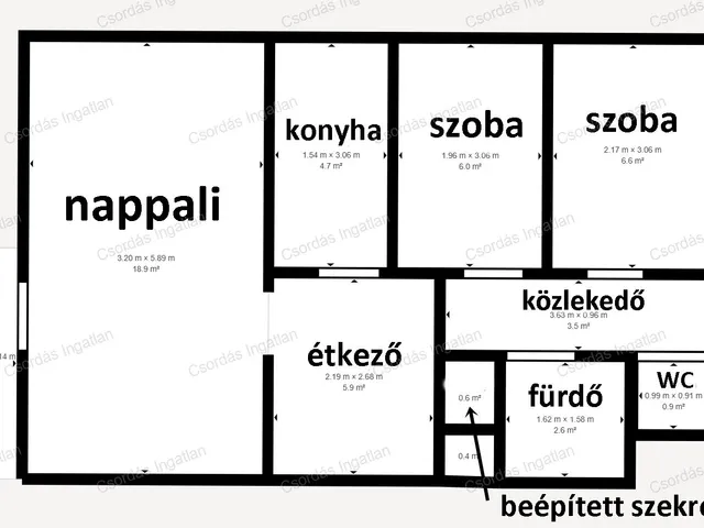 Kiadó lakás Veszprém, Füredidomb 55 nm
