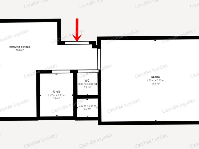 Eladó lakás Várpalota, Szabolcska Mihály utca 37 nm