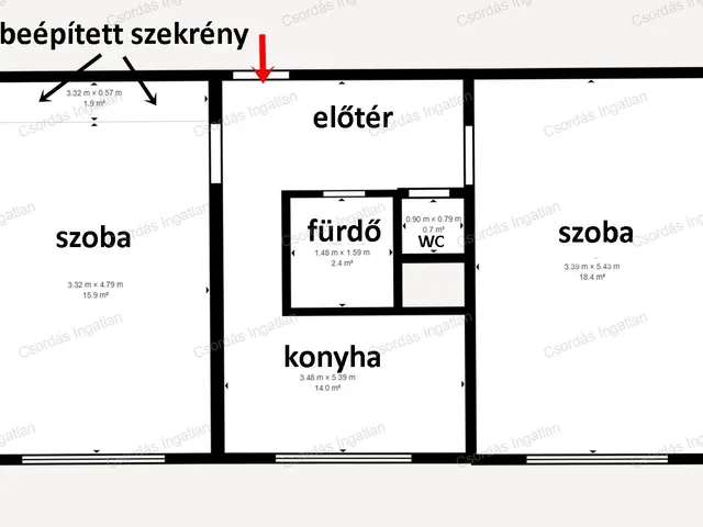 Eladó lakás Veszprém, Jutasi úti lakótelep, Stromfeld Aurél utca 53 nm