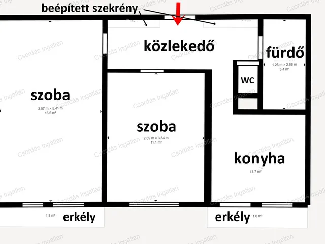 Eladó lakás Hajmáskér, Jókai ltp. 48 nm