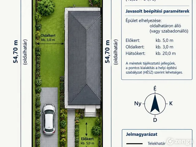 Eladó telek Budapest XVIII. kerület, Pestszentimre közp. 547 nm