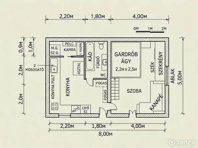 Eladó lakás Makó 40 nm