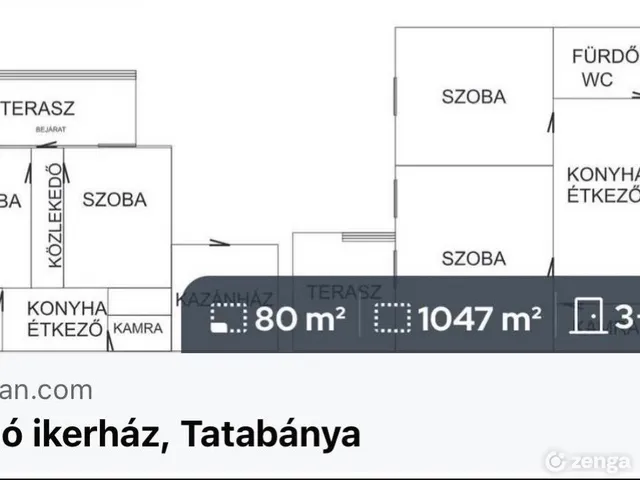Eladó ház Tatabánya, Kertváros 80 nm