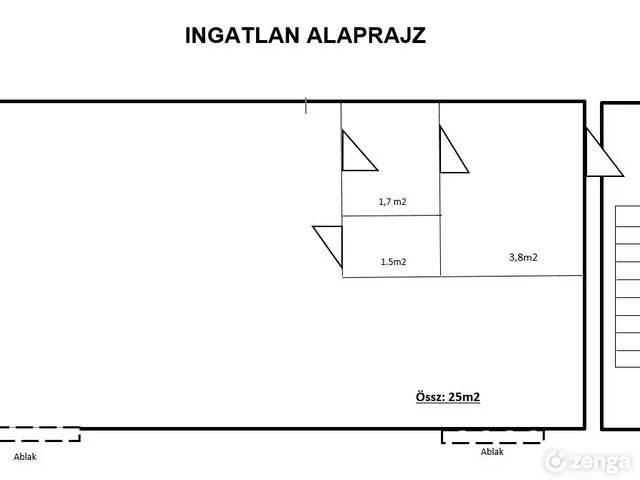 Eladó kereskedelmi és ipari ingatlan Nyergesújfalu 25 nm